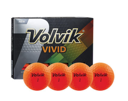 Volvik VIVID Golf Balls Orange