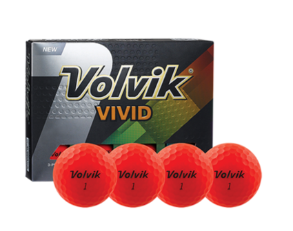 Volvik VIVID Golf Balls Red
