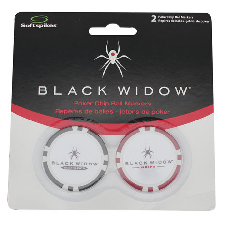 ZDTEBW01 Black Widow Poker Chip Ball Markers